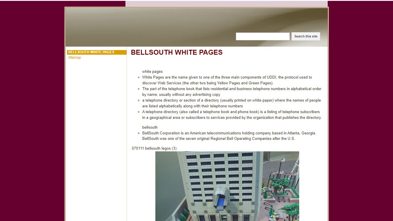 BELLSOUTH WHITE PAGES - sites.google.com